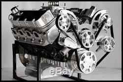 BBC CHEVY 632 STAGE 9.5 TURN KEY MOTOR DART BLOCK, AFR HEADS 812 hp-SERPENTINE