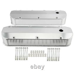 BBC Fabricated Tall Aluminum Valve Covers Big Block For Chevy 396 427 454