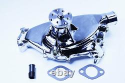 Big Block Chevy 454 High Volume Chromed Aluminum Short Water Pump SWP BBC 454