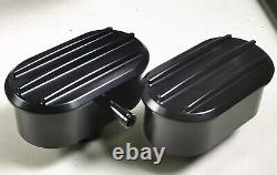 Black Small Block Chevy SBC Nostalgic Aluminum Engine Dress Up Kit Center bolt