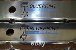 Blue Print Engine Chevy Small Block Tall Aluminum Valve Covers Breather PCV Kit