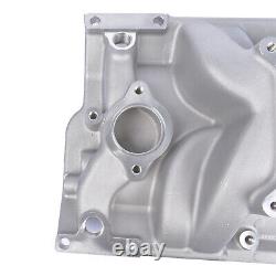 Brand New Engine Intake Manifold 7116 for Small Block Chevy 262-400 Vortec Satin
