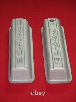 CADILLAC PML VALVE COVERS 11107 Cast Aluminum 1959-86 Small Block Chevy Engines