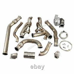 CXRacing Turbo Header Kit For 68-72 Chevrolet Chevelle SBC Small Block Engine