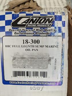Canton 18-300 Oil Pan For Big Block Chevy Mark 4 Full Length Sump Marine Oil Pan