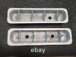 Center Bolt Aluminum Valve Covers Small Block Chevy 88-97 Reconditioned
