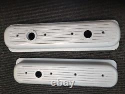 Center Bolt Aluminum Valve Covers Small Block Chevy 88-97 Reconditioned