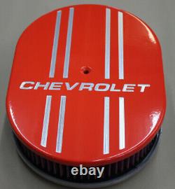 Chevrolet Powder Coated Hugger Orange with 4 Line Air Cleaner K&N Filter