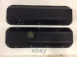 Chevy 454 502 Crate Engine Block Aluminum Valve Covers TAKE OFFS 10243313 + 314