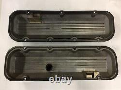 Chevy 454 502 Crate Engine Block Aluminum Valve Covers TAKE OFFS 10243313 + 314