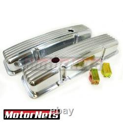 Chevy SBC Tall Fin Aluminum 15 Air cleaner Valve cover Engine DressUp Nostalgic