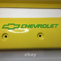Chevy Small Block ZZ6/Vortec Center Bolt Holley 241-290 Yellow With Green Letters
