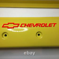 Chevy Small Block ZZ6/Vortec Center Bolt Holley 241-290 Yellow With Red Letters