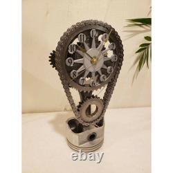 Chevy Small block Timing Chain Clock, Motorized, Rotating