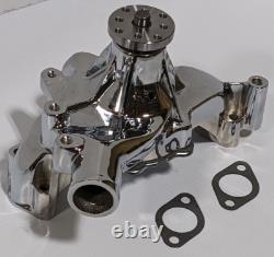 Chrome Big Block Chevy High Volume Long Water Pump 396 402 427 454 BBC LWP Chrome Big Block Chevy High Volume Long Water Pump 396 402 427 454 BBC LWP