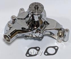 Chrome Big Block Chevy High Volume Long Water Pump 396 402 427 454 BBC LWP