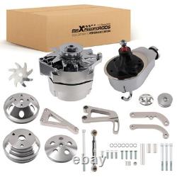 Chrome Engine Drive Set for Chevy Small Block 1969-87 Light Truck 1973-1989