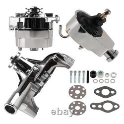 Chrome Long Pump Engine Kit for Small Block Chevy 1969-1987 Direct Replacement
