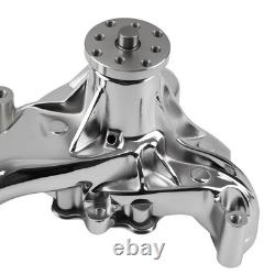Chrome Long Pump Engine Kit for Small Block Chevy 1969-1987 Direct Replacement