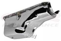 Chrome Oil Pan For 66-90 Chevy Truck Big Block 396 402 427 454 V8 Engine 6 Quart