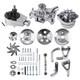 Complete Chrome Accessory Drive Kit For Chevrolet Small Block 283-400 Lwp
