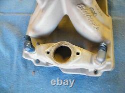 EDELBROCK VICTOR INTAKE MANIFOLD 2950 SMALL BLOCK CHEVY Comes with 1.75 Spacer
