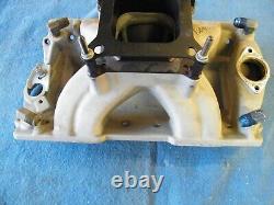 EDELBROCK VICTOR INTAKE MANIFOLD 2950 SMALL BLOCK CHEVY Comes with 1.75 Spacer