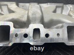 Edelbrock 2701 Performer EPS Intake Manifold Aluminum Small Block Chevy Holley