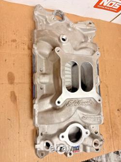 Edelbrock 2701 Performer EPS Intake Manifold for 1955-86 Small-Block Chevy USED