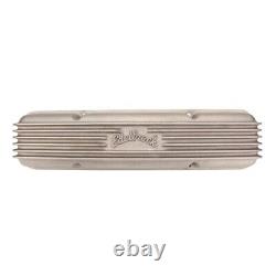 Edelbrock 41459 Classic Small Block Fits Chevy Valve Cover, Satin