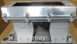 Edelbrock 7075 BB Chevy Tunnel Ram WithEnderle Injector Top Plate, Polished Top