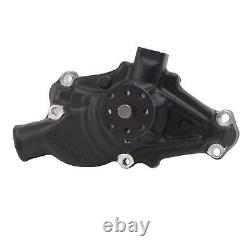 Edelbrock 88103 Victor Series Short Water Pump, Black, Small Block Chevy