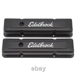 Edelbrock Engine Valve Cover Set 4643 Fits Chevrolet Small-Block Gen I265 4.3L