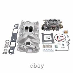 Edelbrock For 57-86 Chevrolet Small Block Single-Quad Manifold & Carb Kit 2021