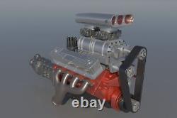Engine Kit For Chevrolet Big Block 454 Supercharger 1/24 1/25 1/16 1/18 1/10
