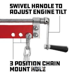 Engine Lever, Four Point Mount, 1,500 Lb, fits Small Block/Big Block Chevy