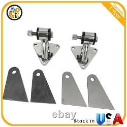 Engine Motor Mounts SBC 350 BBC 454 For Small&Big Block Chevy Polished Stainless