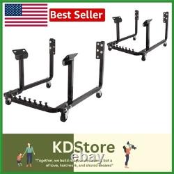 Engine Stand for Small & Big Block Chevy with Casters, Steel Construction