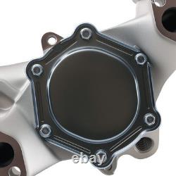 Engine Water Pump 2Grooves Crankshaft Pulley for Small Block Chevy 1969-1989