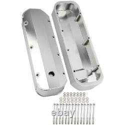 Fabricated Aluminum Valve Covers Polished Big Block For Chevy 396 427 502