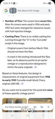 Finned Aluminum Corvette Valve Covers for A Small-block Chevrolet Engine