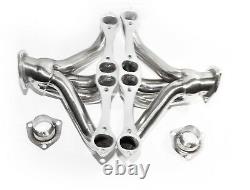 Fit 66-96 Chevy Small Block V8 Angle Plug Head EXHAUST MANIFOLD HEADER