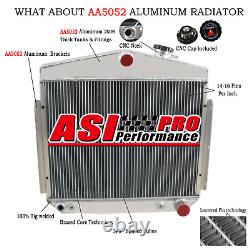 For 1955 1956 55 56 Small/ Big Block Chevy V8 L6 Engine Aluminum Radiator 3 Row