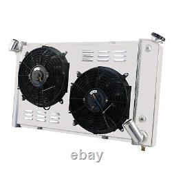 For 1969-1972 Chevy Corvette 5.7L V8 Small Block 3Rows Radiator Shroud Fan Relay