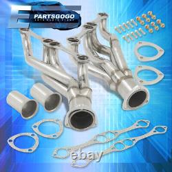 For Chevy 265-400 V8 Small Block SBC Stainless Shorty Exhaust Manifold Header