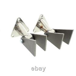 For Small & Big Block Chevy Polished Stainless Engine Motor Mounts SBC350 BBC454