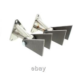 For Small & Big Block Chevy Polished Stainless Engine Motor Mounts SBC350 BBC454