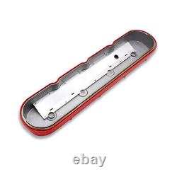 For Small Block Chevy V8 GM LS Tall Valve Covers Center Bolt Red Aluminum