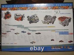 Gm Chevy Original 50 Yrs. Of Small Block Engine Evolution Poster Art