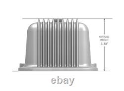 HOLLEY 241-106 Vintage Series Tall Finned Valve Covers Small Block Chevy